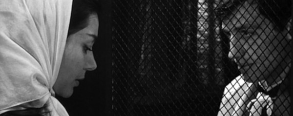 Emmanuelle Riva andÃJean-Paul Belmondo in Jean-Pierre Melville's