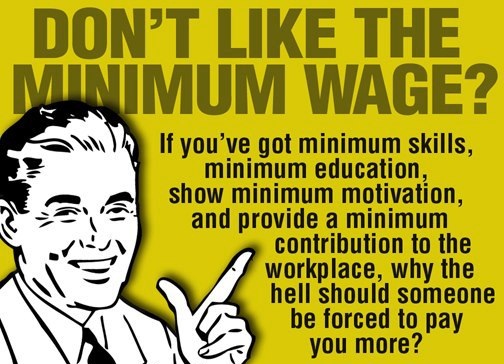 facebook crazy right wing conservative images memes minimum wage