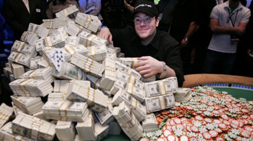 jamie gold wsop world series of poker winner cahs pile chips cash money stacks