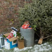 christmas waste trash garbage nothingness excess 