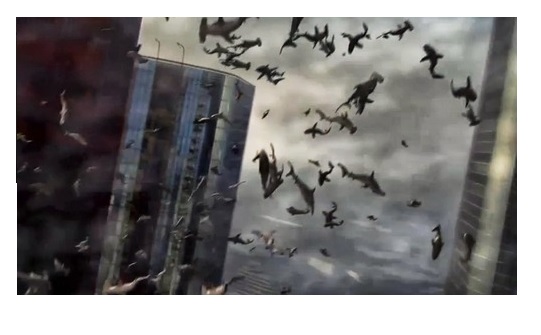 tornado debris sweeping storm