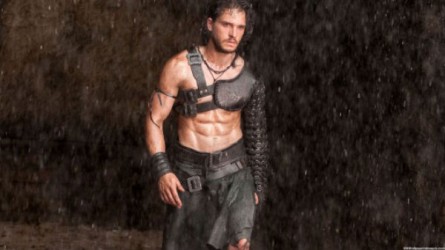 Gaze upon the glistening abs that conquered a Roman city.