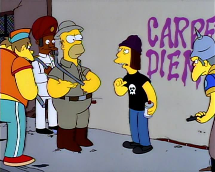homer the vigilante capre diem free speech absolutist