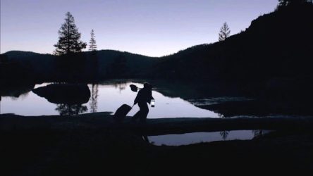 dragging the suitcase