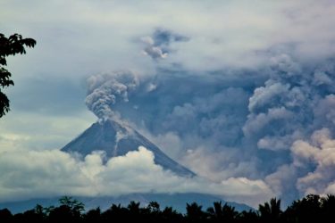Mount Merapi eruption in Iceland